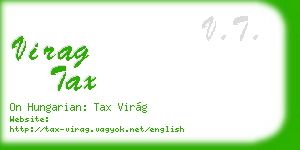 virag tax business card